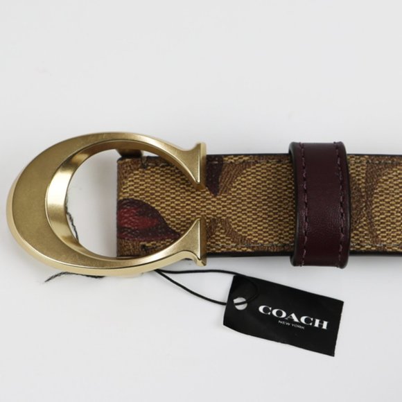 Coach SIGNATURE C BUCKLE VICTORIAN FLORAL Rose PRINT Belt S L main image 4